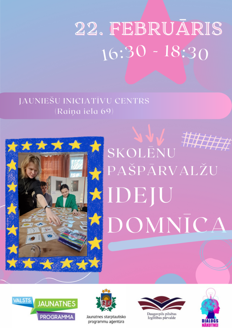 22.februārī Skolēnu pašpārvaldes aicinātas uz tikšanos “Ideju domnīca”
