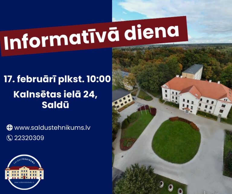 Informatīvā diena Saldus tehnikumā un karjeras konsultācijas