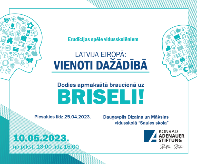 Daugavpilī notiks erudīcijas spēle “LATVIJA EIROPĀ: VIENOTI DAŽĀDĪBĀ”