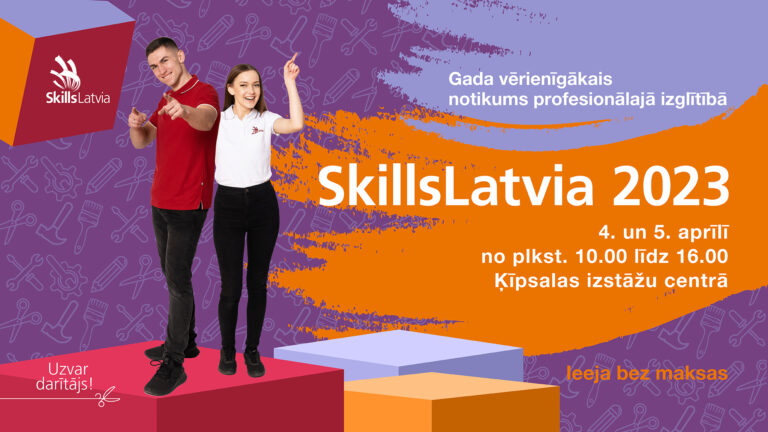 Notiks jauno profesionāļu meistarības konkurss “SkillsLatvia 2023”