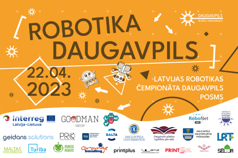 Notiks 15. Latvijas Robotikas čempionāta Daugavpils posms “ROBOTIKA DAUGAVPILS”