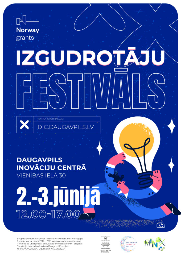NOTIKS IZGLĪTOJOŠAS NODARBĪBAS IZGUDROTĀJU FESTIVĀLA LAIKĀ 