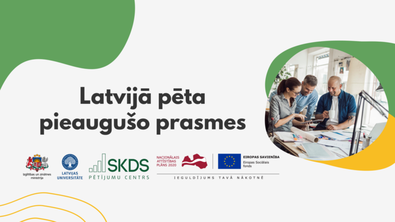 Seminārs “Pieaugušo prasmju izzināšana Latvijā – no datiem uz praktisku darbu”