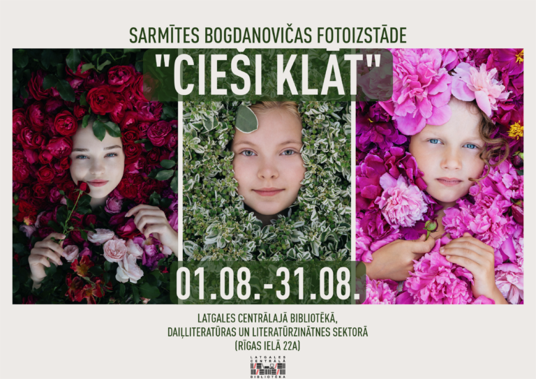 Sarmītes Bogdanovičas fotoizstāde „Cieši klāt” bibliotēkā