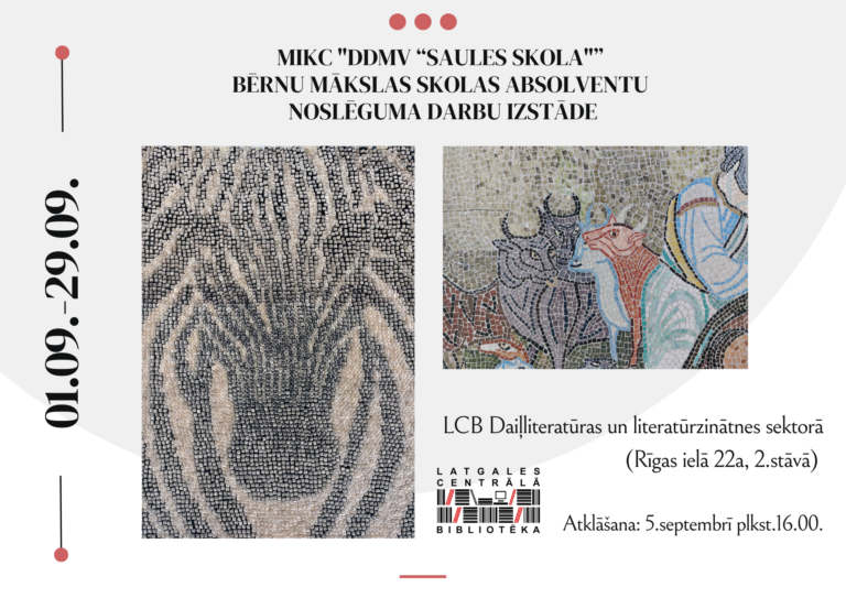 LCB skatāma “Saules skolas” Bērnu mākslas skolas absolventu darbu izstāde
