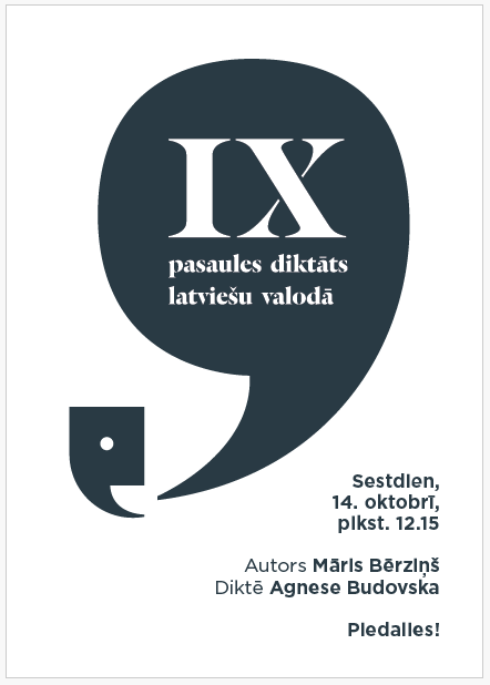 IX Pasaules DIKTĀTS latviešu valodā notiks 14.oktobrī