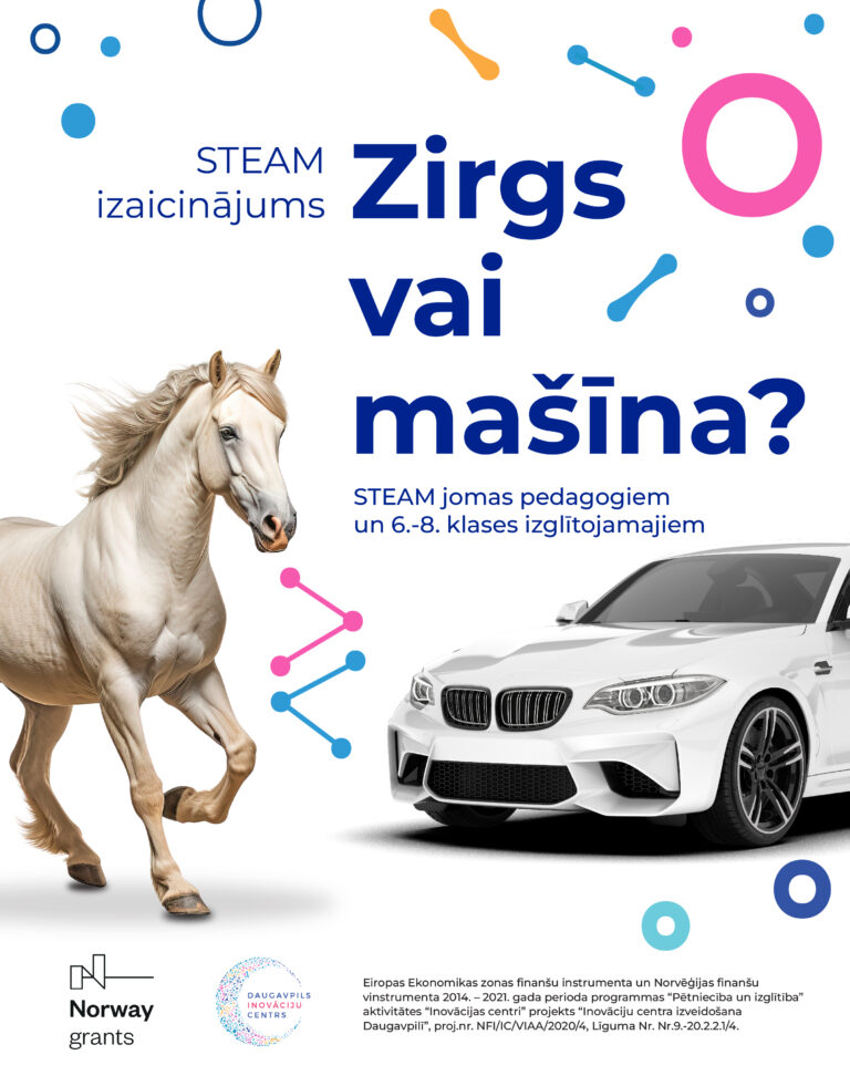 STEAM izaicinājums – Zirgs vai mašīna?