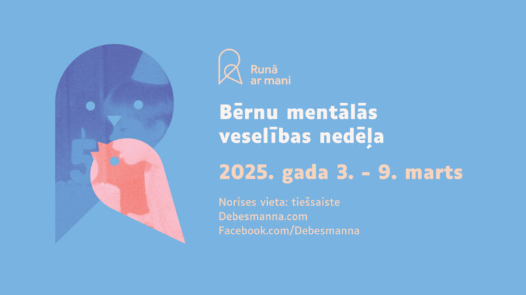 Biedrības “Debesmanna” rīkotā Bērnu mentālās veselības nedēļa “Runā ar mani” svin piecu gadu jubileju ar īpašu programmu