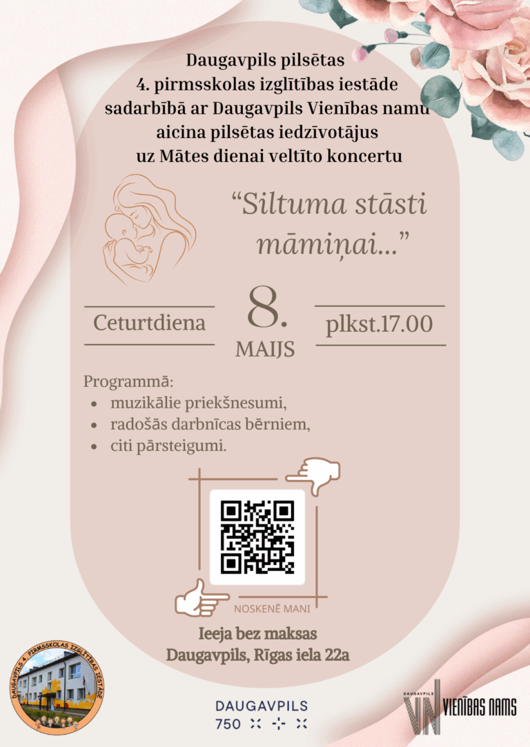 Ielūgums uz Mātes dienai veltīto koncertu “Siltuma stāsti māmiņai”