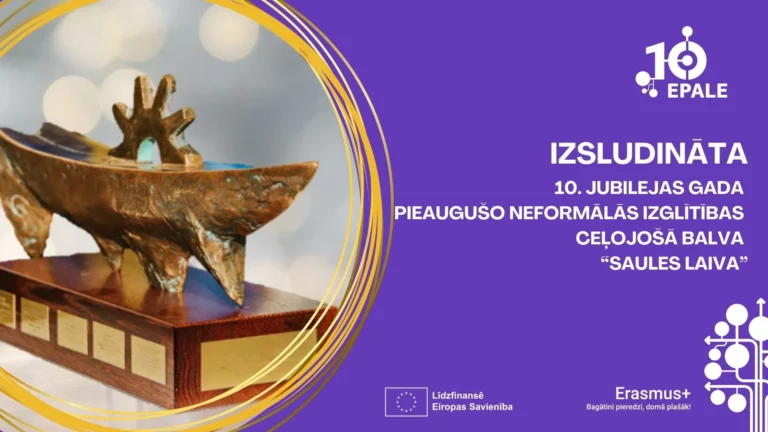 Izsludināta pieaugušo neformālās izglītības ceļojošā balva SAULES LAIVA