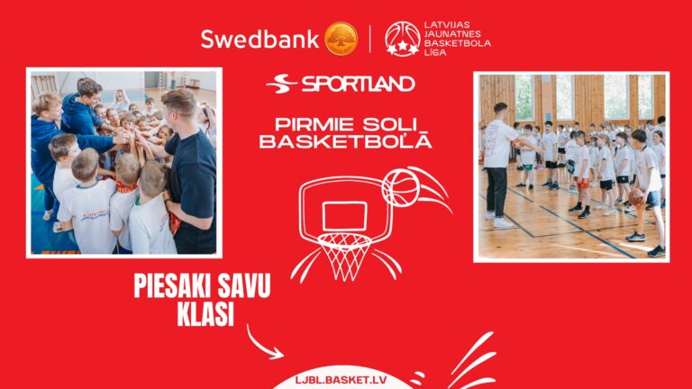 Sportland pirmie soļi basketbolā
