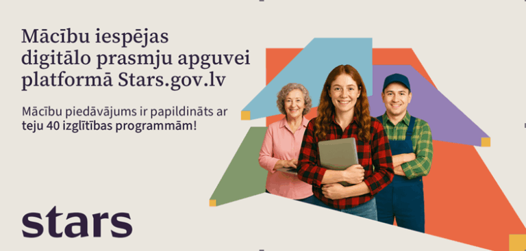 Platforma STARS papildināta ar teju 40 izglītības programmām digitālo prasmju apguvei