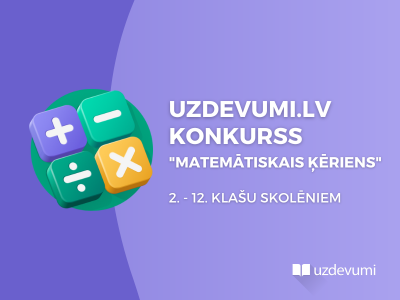 Uzdevumi.lv aicina pieteikties lielākajam matemātikas konkursam Latvijā