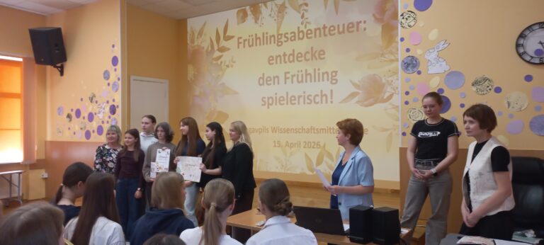 “Pavasara piedzīvojumi: atklāj pavasari spēlējot!” – vācu valodas spēle 8. klašu skolēniem