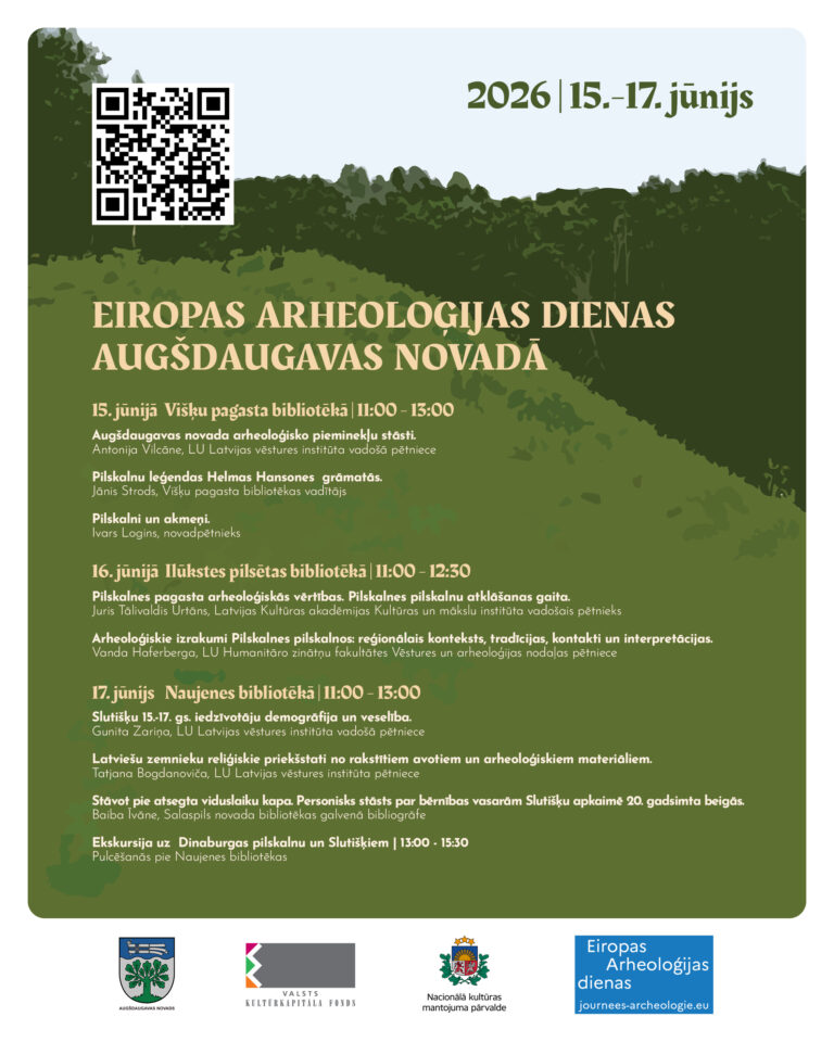 Eiropas arheoloģijas dienas Augšdaugavas novadā