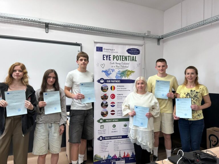 Erasmus+ projekta “EYE Potential” atklāšana Rumānijā