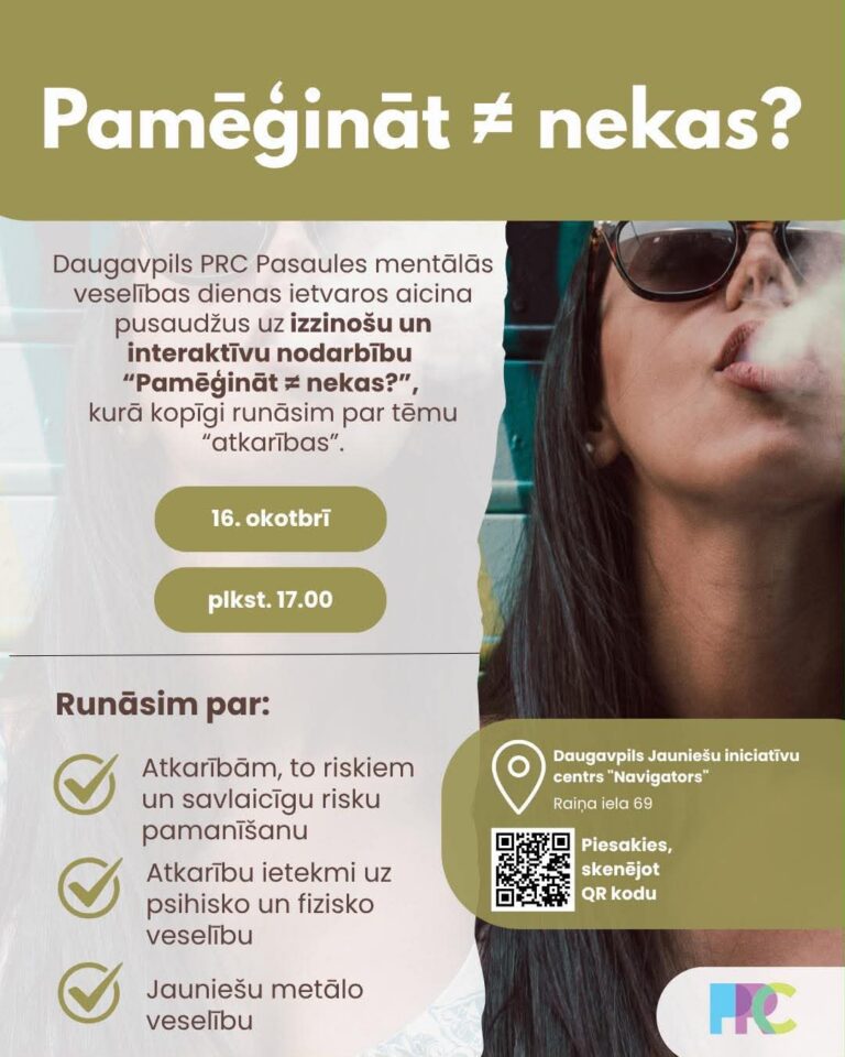 Pamēģināt ≠ nekas?